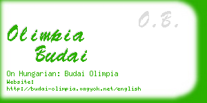 olimpia budai business card